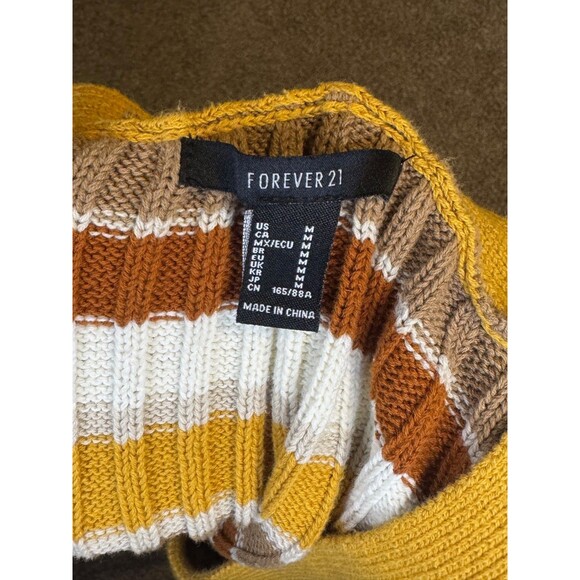 Forever 21 Retro Striped Cropped Cardigan, Size M , Pre-owned / No Flaws - Picture 7 of 7